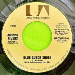 Johnny Rivers - Blue Suede Shoes / Stories‎ To A Child - United Artists 45rpm 7"
